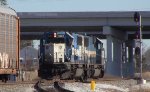 GMTX 9020, a pair of SD60's delivering empty autracks to the local factory
